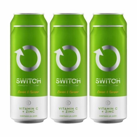 Switch Energy Drink Vitamin C Plus Zinc Lemon And Ginger Flavour