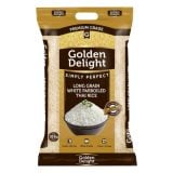 Golden Delight Long Grain White Parboiled Thai Rice Brown Bag 10kg