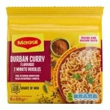 Maggi Durban Curry Flavoured 2 Minute Noodles Mega Pack 5x68gr