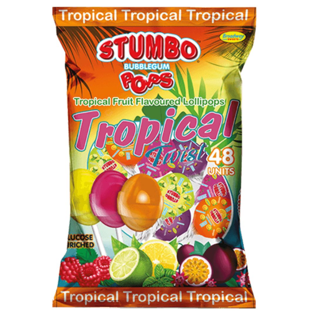 Stumbo Lollies Tropical Twist 48s Superb Hyper Stumbo Lollies Tropical Twist 48s Superb Hyper
