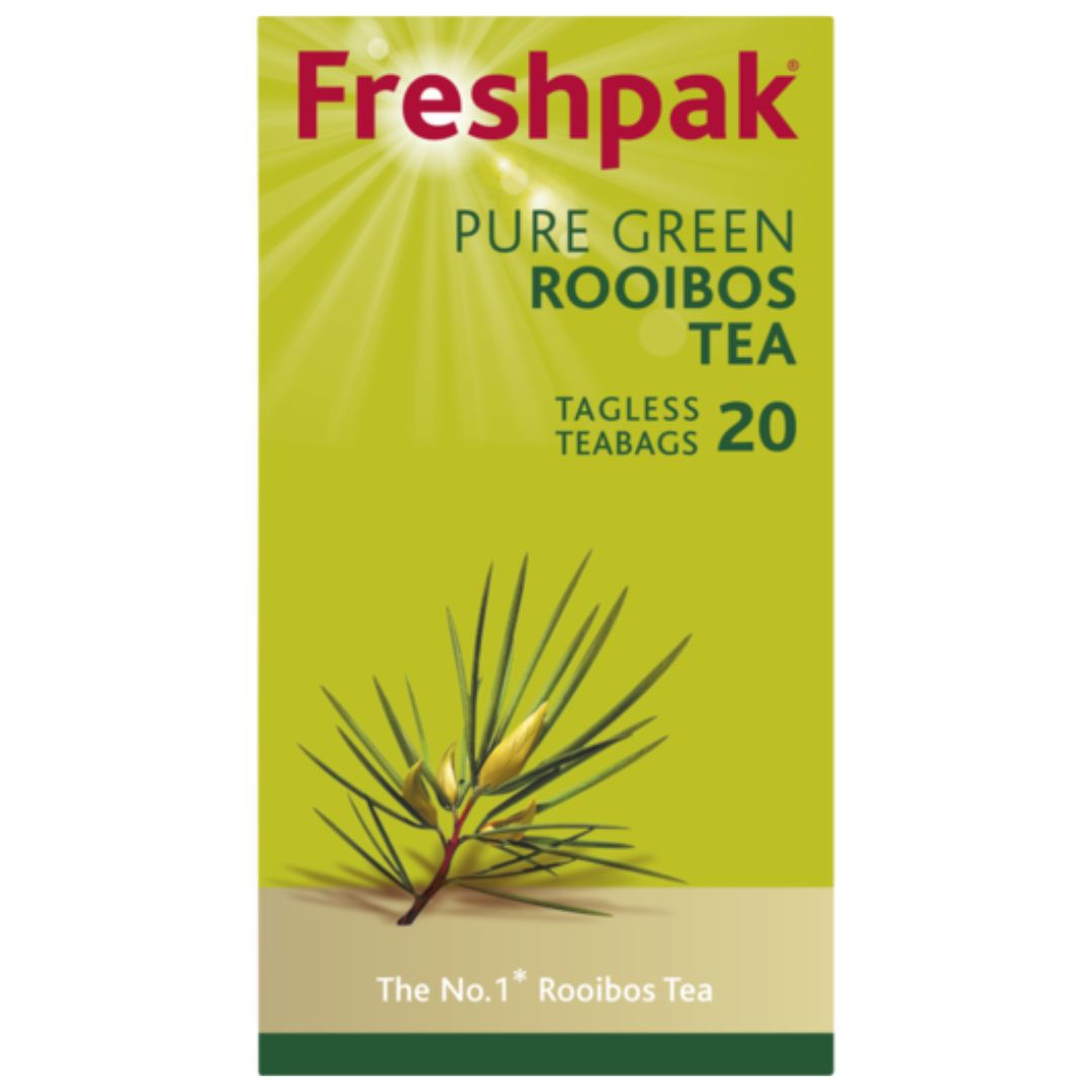 Freshpak Rooibos Pure Green Tea Tagless Teabags 20s Superb Hyper