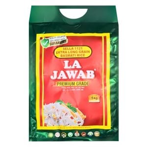 La Jawab 1121 Premium Long Grain Sela Basmati Rice 5kg