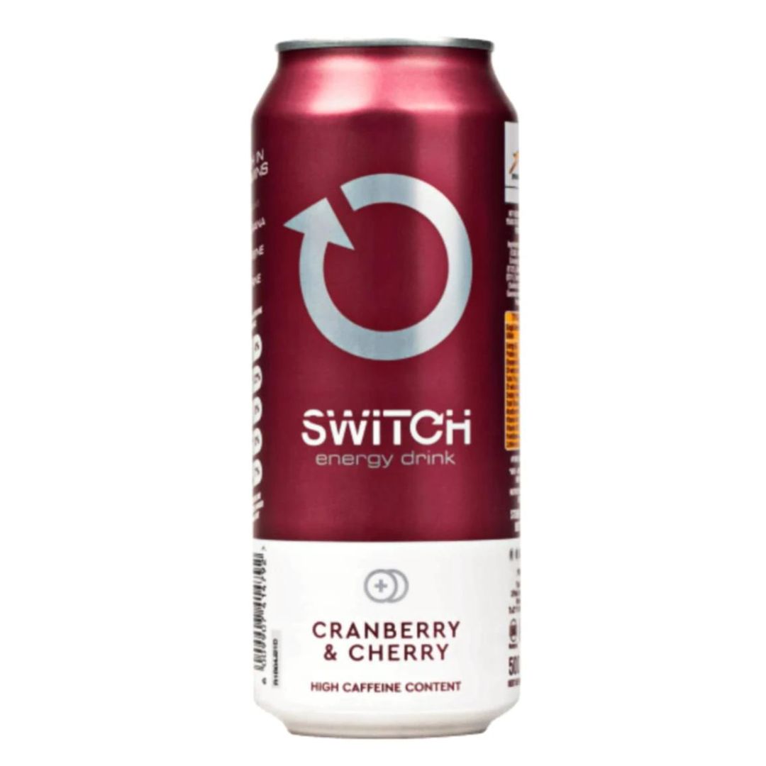 Switch Energy Drink Cranberry & Cherry 500ml Superb Hyper