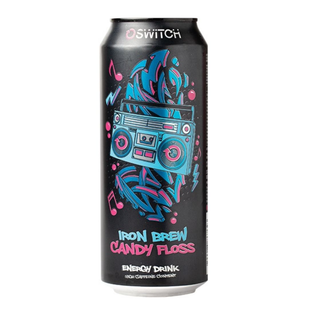 Switch Energy Drink Iron Brew Candy Floss 500ml Superb Hyper