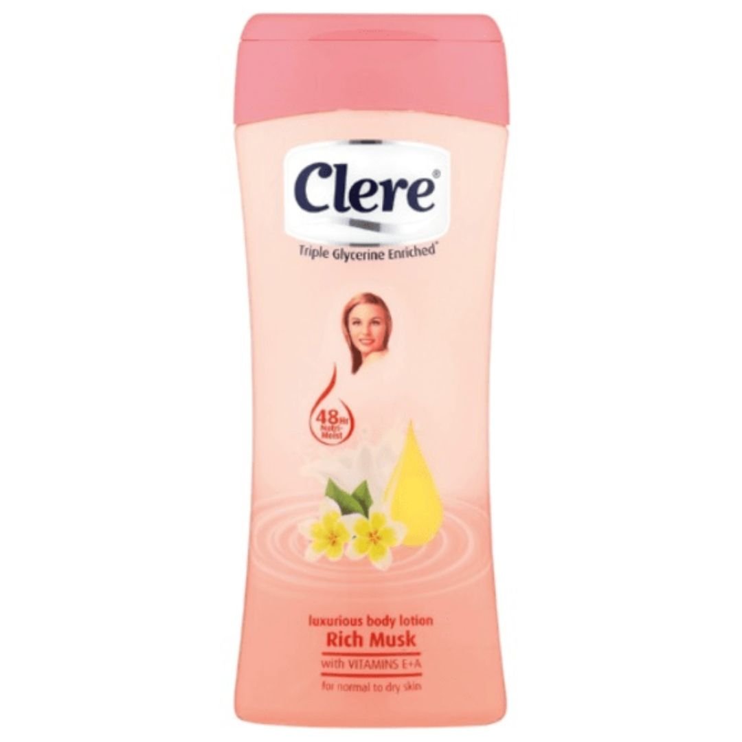 Clere Rich Musk Body Lotion 400ml - Superb Hyper