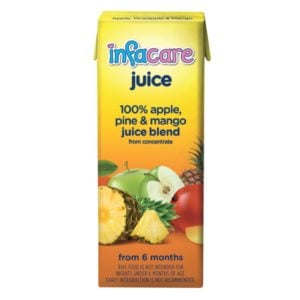 Infacare Juice 100% Apple/Pineapple/Mango 200ml