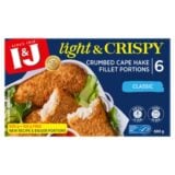 INJ Light And Crispy Crumbed Hake Fillets 500gr