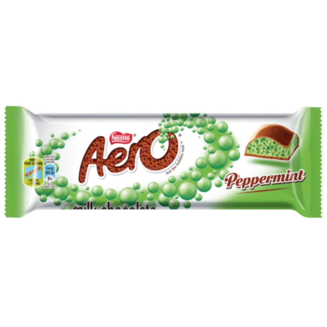 Nestle Aero Peppermint Milk Chocolate Bar 40g – Superb Hyper