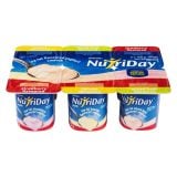 Nutriday Smooth Strawberry, Mixed Fruit And Banana Yoghurt 6x100gr