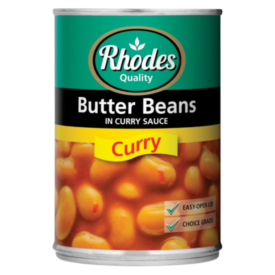 Rhodes Butter Beans In Curry Sauce 410gr – Superb Hyper