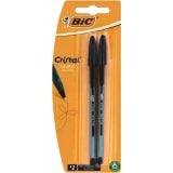 Bic Cristal Ultra Fine Ball Pen Black 2s