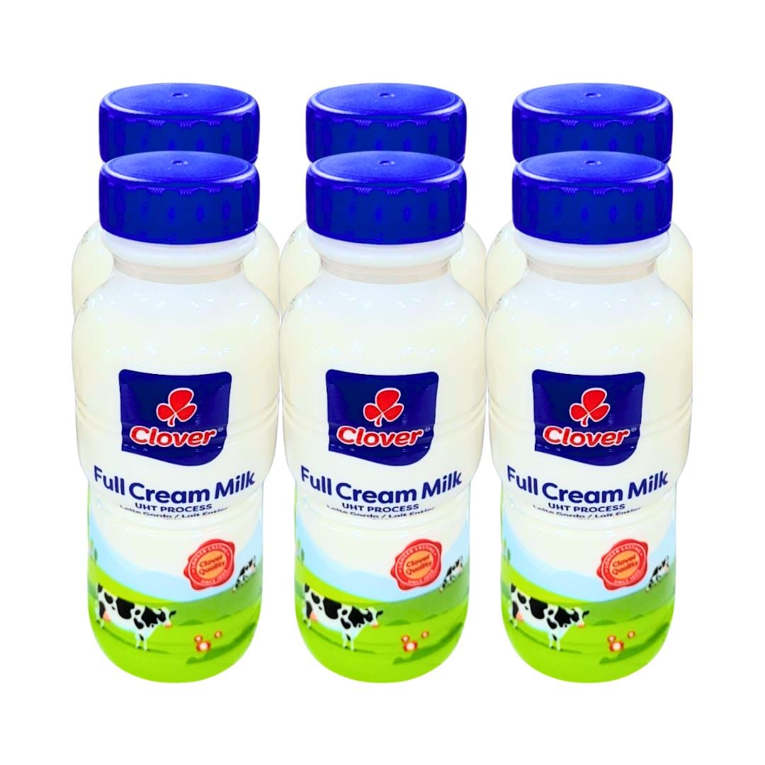 Clover Sterilized Full Cream Milk 6x300ml