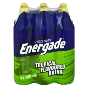 Energade Sports Drink Tropical Flavoured 6x500ml