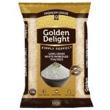 Golden Delight Long Grain White Parboiled Thai Rice Brown Bag 1kg
