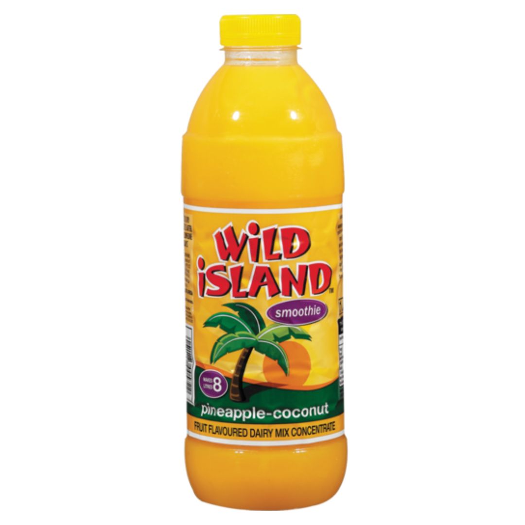 Wild Island Concentrated Mix Pineapple Coconut Flavoured Smoothie 1Lt