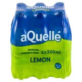 Aquelle Sparkling Water Lemon Flavoured 6x500ml