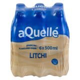 Aquelle Sparkling Water Litchi Flavoured 6x500ml