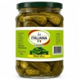 La Italiana Gherkins Mild Dill 680gr