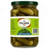 La Italiana Gherkins Sweet And Sour 680gr