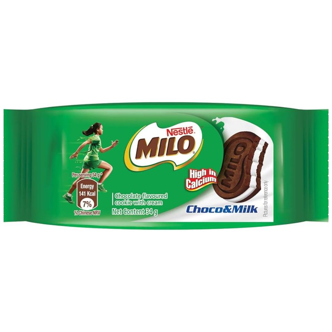 Nestle Milo Chocolate & Milk Cookie 34g Superb Hyper