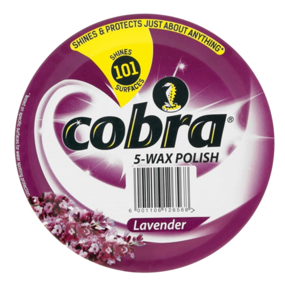Cobra 5 Wax Polish Lavender 350ml Superb Hyper