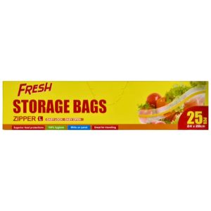 Fresh Storage Bag Zipper Large 24x28cm 25pcs