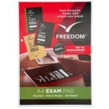 Marlin A4 Exam Pad Punched, Feint And Margin 100 Sheets - Click On Item For Design Options