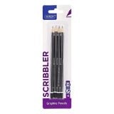 Marlin Scribbler HB Graphite Pencils 4's