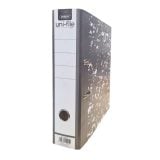 Marlin Uni-File Lever Arch File Black Mottle Metal Compressor + Rado Clip