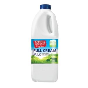 Spring Meadow Full Cream Milk Pasteurised 2lt