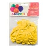 Balloons Plain Yellow 10's