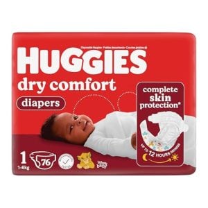 Huggies Dry Comfort Size 1 Mini Value Pack 76s