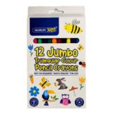 Marlin Kids Jumbo Triangular Colour Pencils 12s