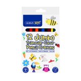Marlin Kids Jumbo Triangular Colour Pencils 12s