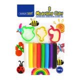 Marlin Kids Moulding Clay 8 Colours + Moulds 120gr