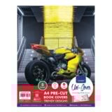 Marlin A4 Pre-Cut Book Cover Yellow Bike 5s