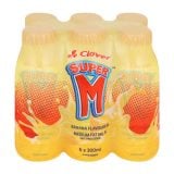 Clover Super M Banana Flavoured Milk 6x300ml