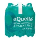 Aquelle Natural Spring Water Sparkling 6x500ml