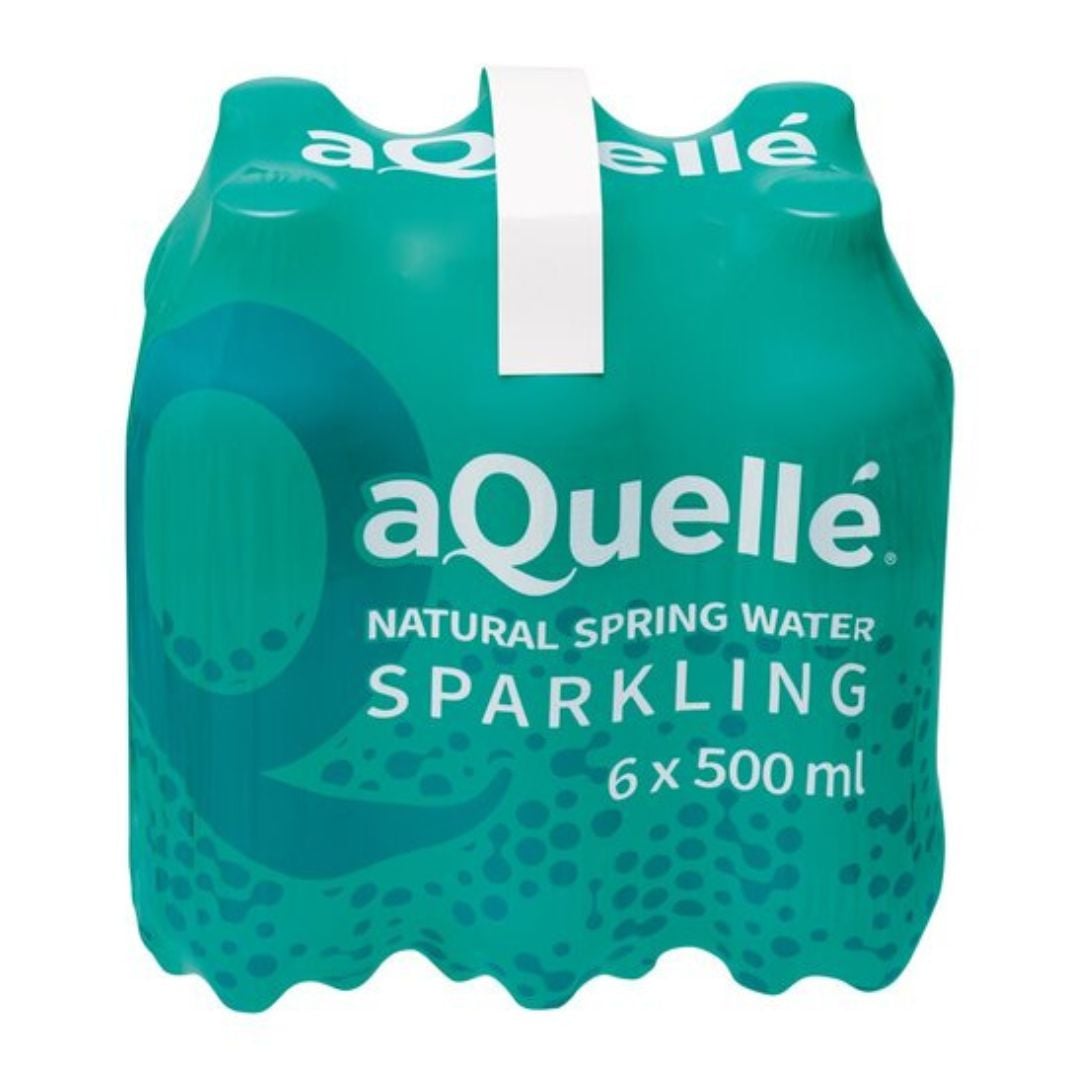 Aquelle Natural Spring Water Sparkling 6x500ml