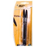 Bic Crystal Ball Pen Xtra Life Black 2s