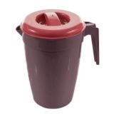Jug Plastic + Lid Rec Colour 2lt