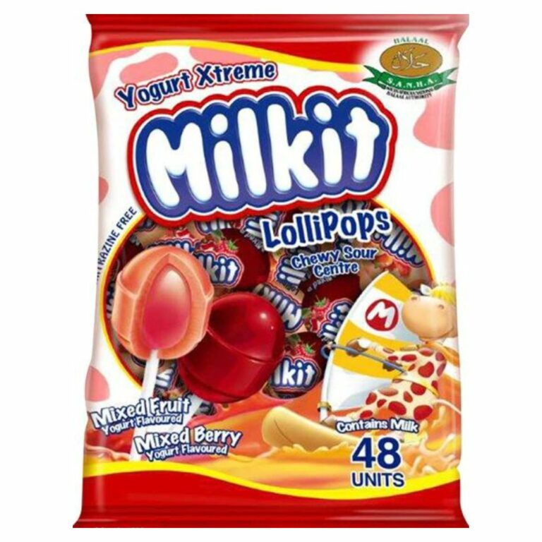 Milkit Lollipops Mixed Fruit Yoghurt Extreme Flavoured 48s Superb Hyper