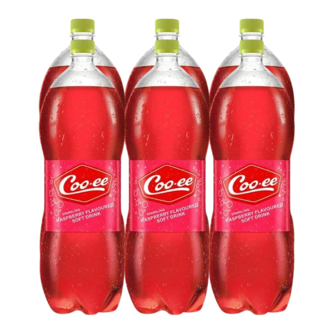 Coo-ee Sparkling Raspberry Flavoured Soft Drink 6x2lt - Superb Hyper