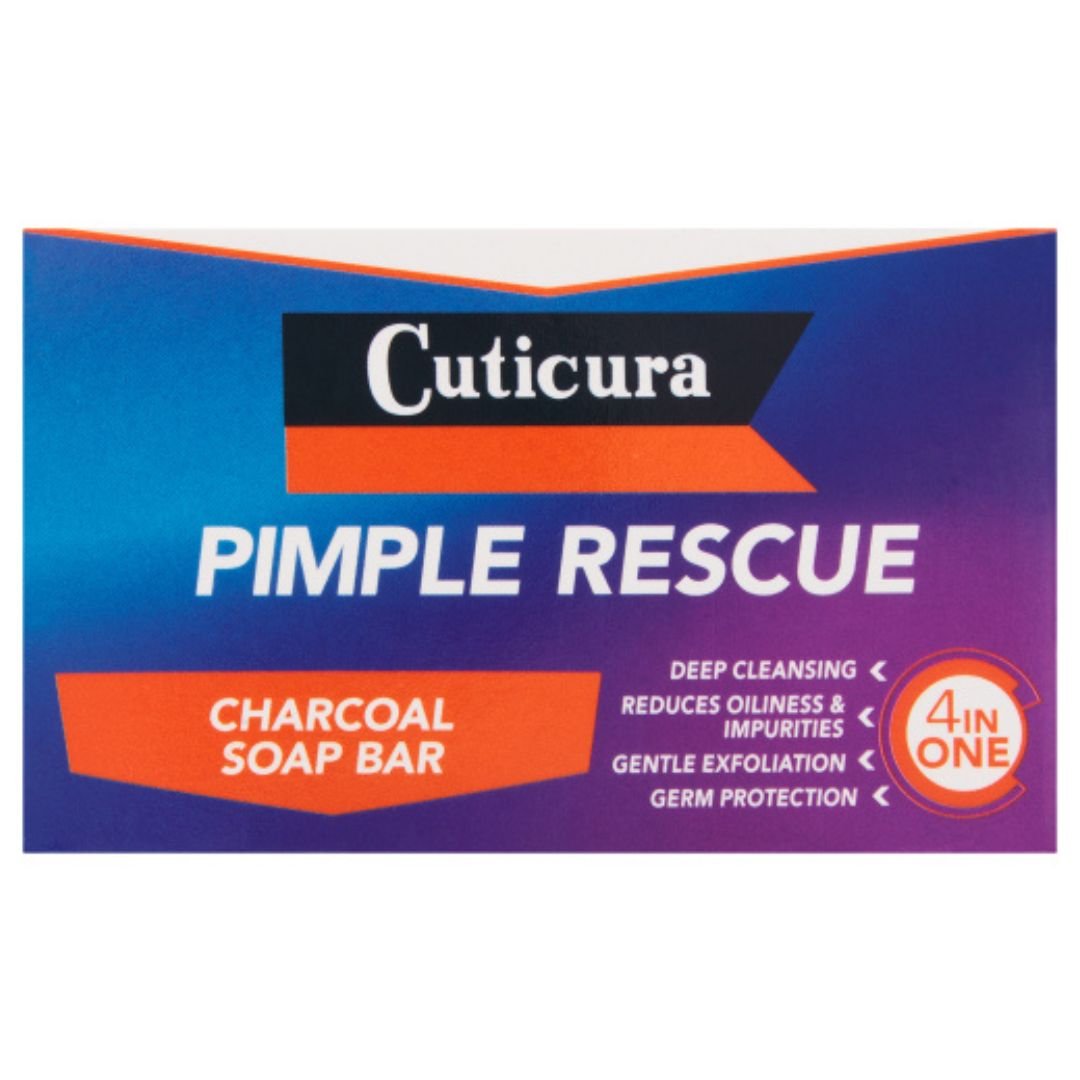 Cuticura Pimple Rescue Charcoal Soap Bar 100gr - Superb Hyper