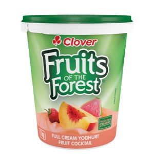 Clover Fruits Of The Forest Full Cream Yoghurt Fruit Cocktail 1kg