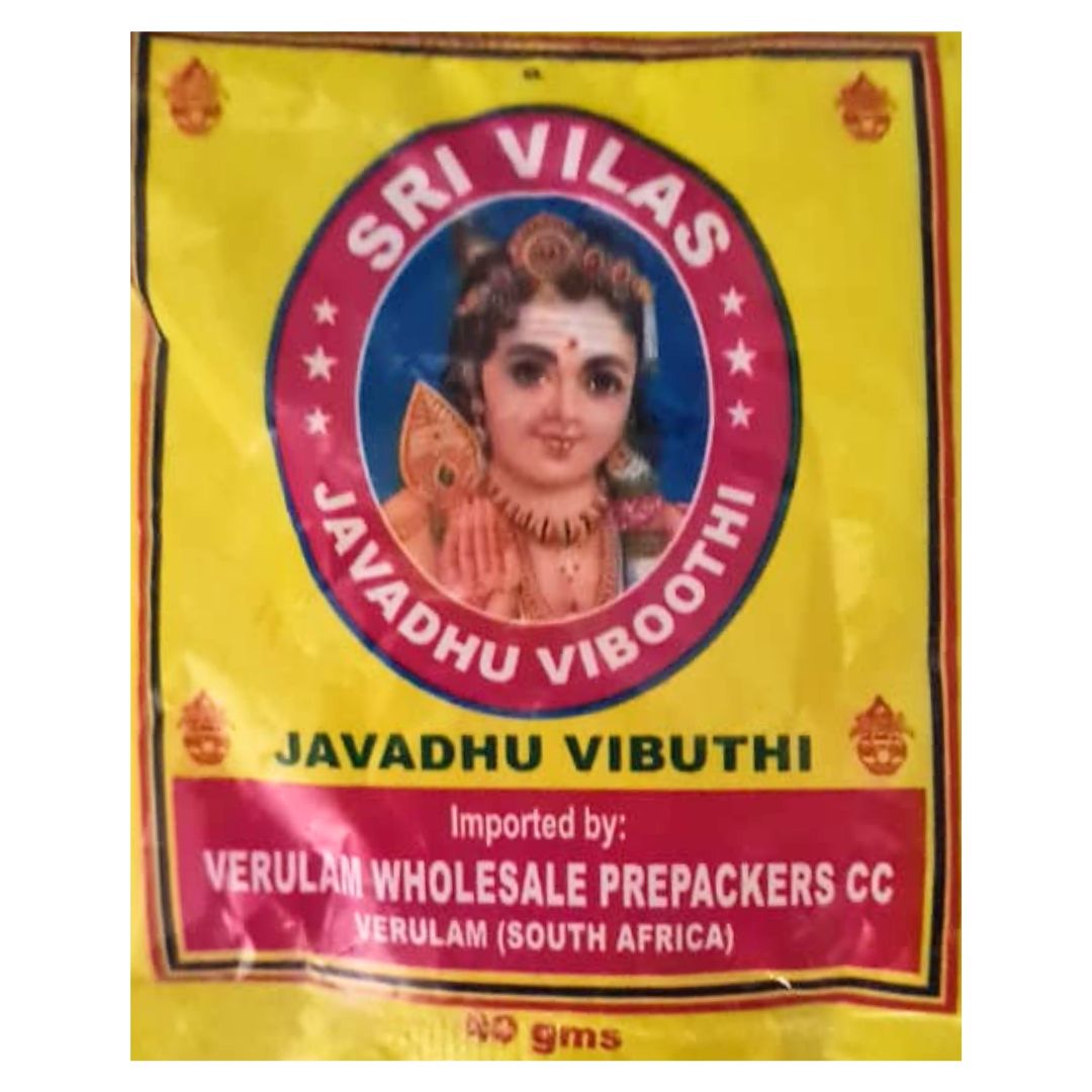 Sri Vilas Javadhu Viboothi Ashes Powder Javadhu Vibuthi 40g - Superb Hyper