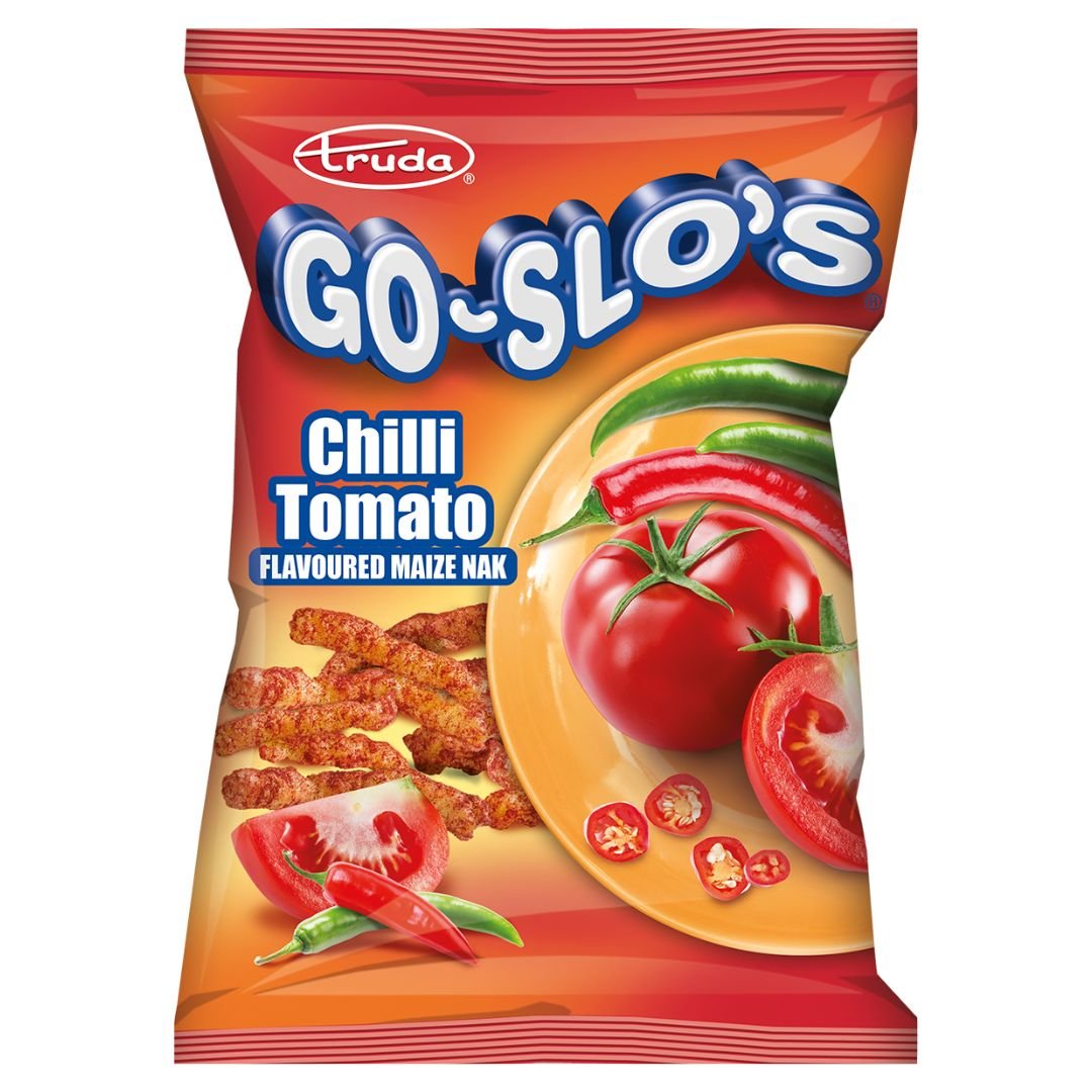 Truda Go-Slo's Chilli Tomato Flavoured Maize Nak 100gr - Superb Hyper