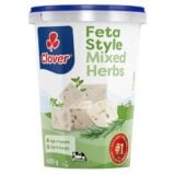 Clover Feta-Style Mixed Herbs Semi-Hard Cheese 400gr