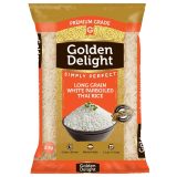 Golden Delight Long Grain White Parboiled Thai Rice Orange Bag 2kg