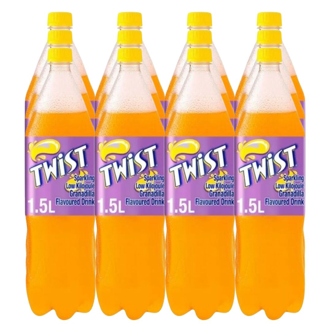 Schweppes Twist Granadilla Flavoured Soft Drink Bottle 12x1.5lt ...